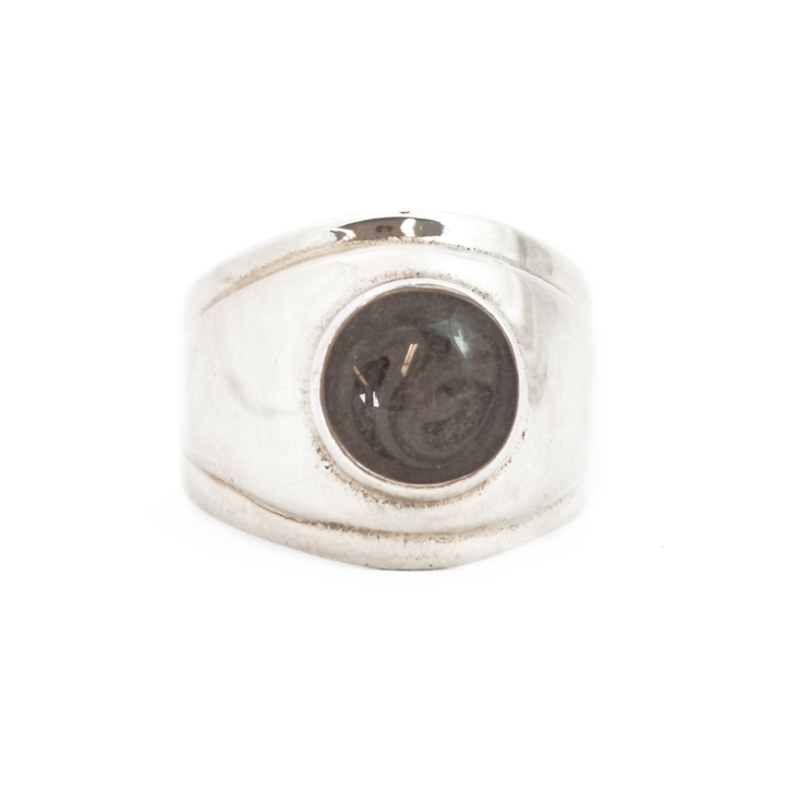 Sale | Regal Renaissance Cremation Ring in Sterling Silver