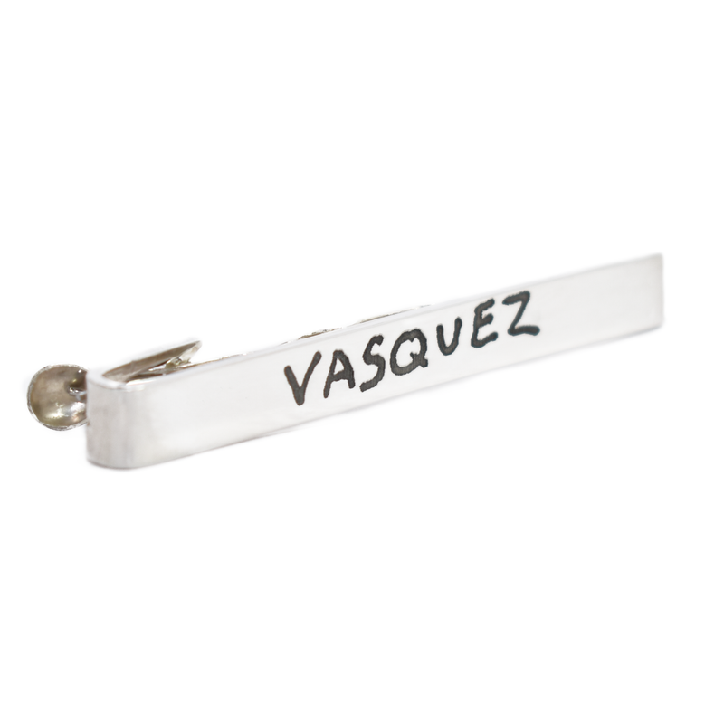 Tie Clip with Handwriting Engraving
