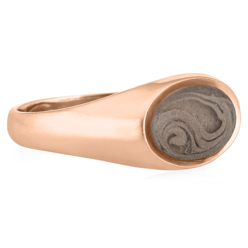 Pictured here is the 14K Rose Gold Men&
