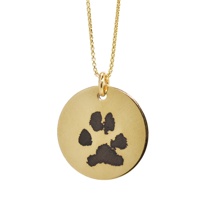 Circle Necklace with Custom Engraving in 14/20 Gold-Filled