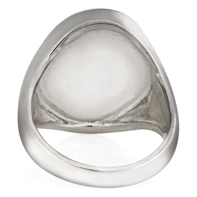 Sale | Oval Signet Cremation Ring in Sterling Silver (Old Design)