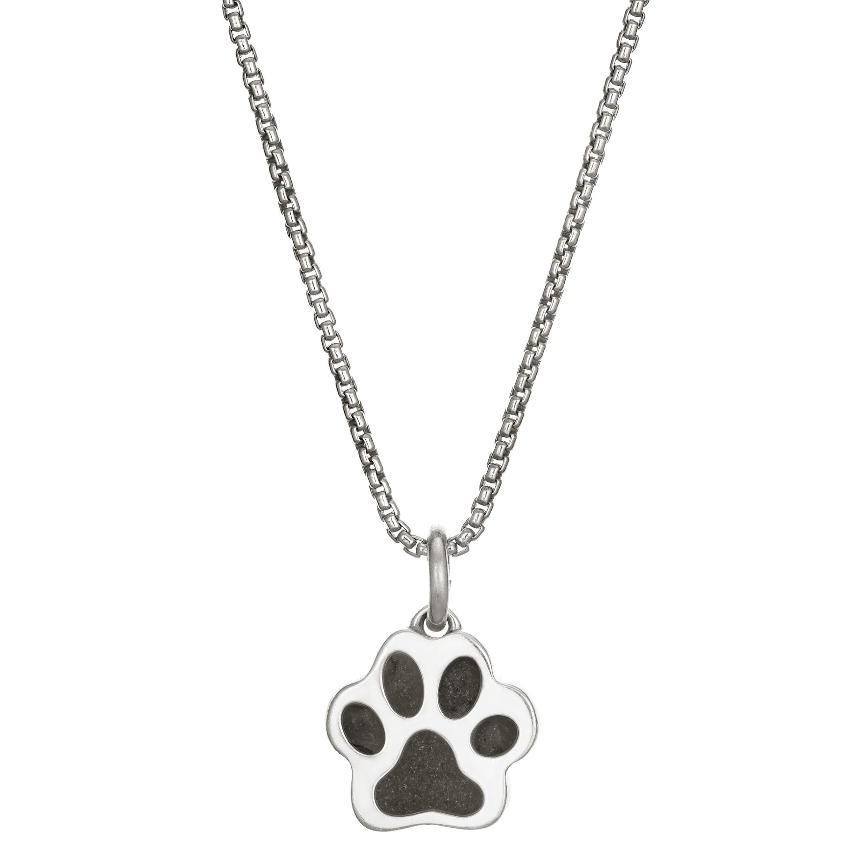 Personalised Pets Pawprint Necklace | Pet Memorial | Silver & Gold - Hold  upon Heart