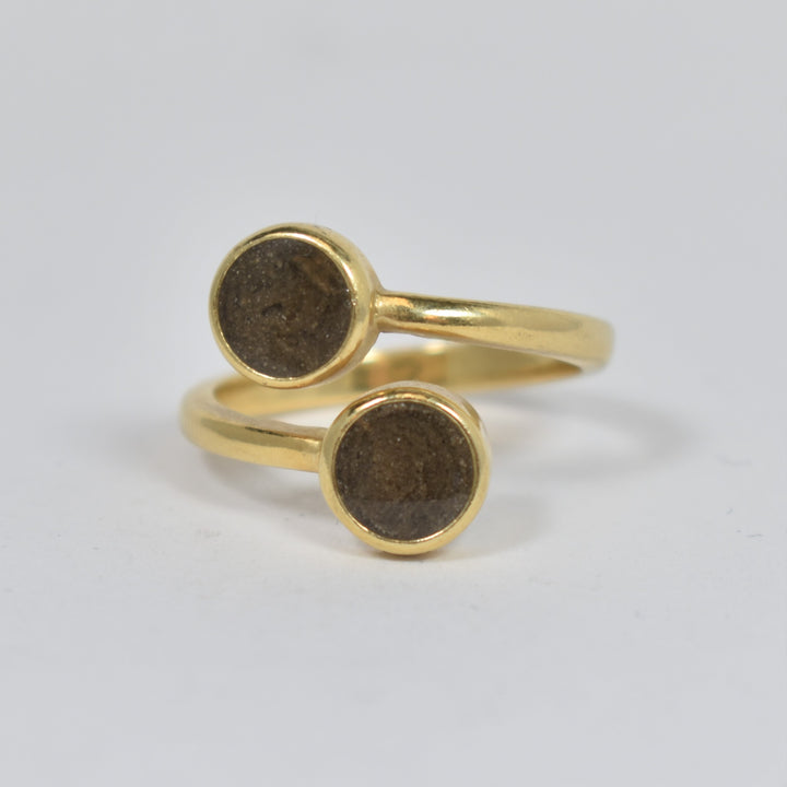 Sale | Bypass Ring  in 14K Yellow Gold, size 7